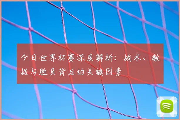 今日世界杯赛深度解析:战术、数据与胜负背后的关键因素